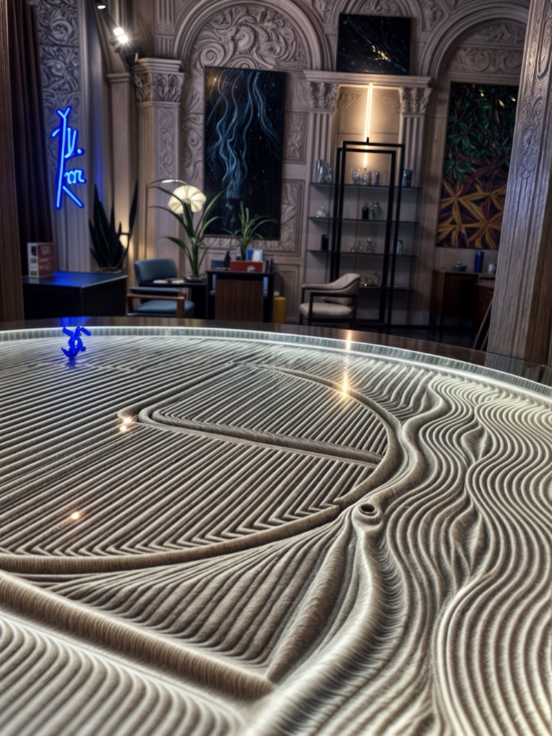 زجاج مقسّى على طاولة FMONE الحركية